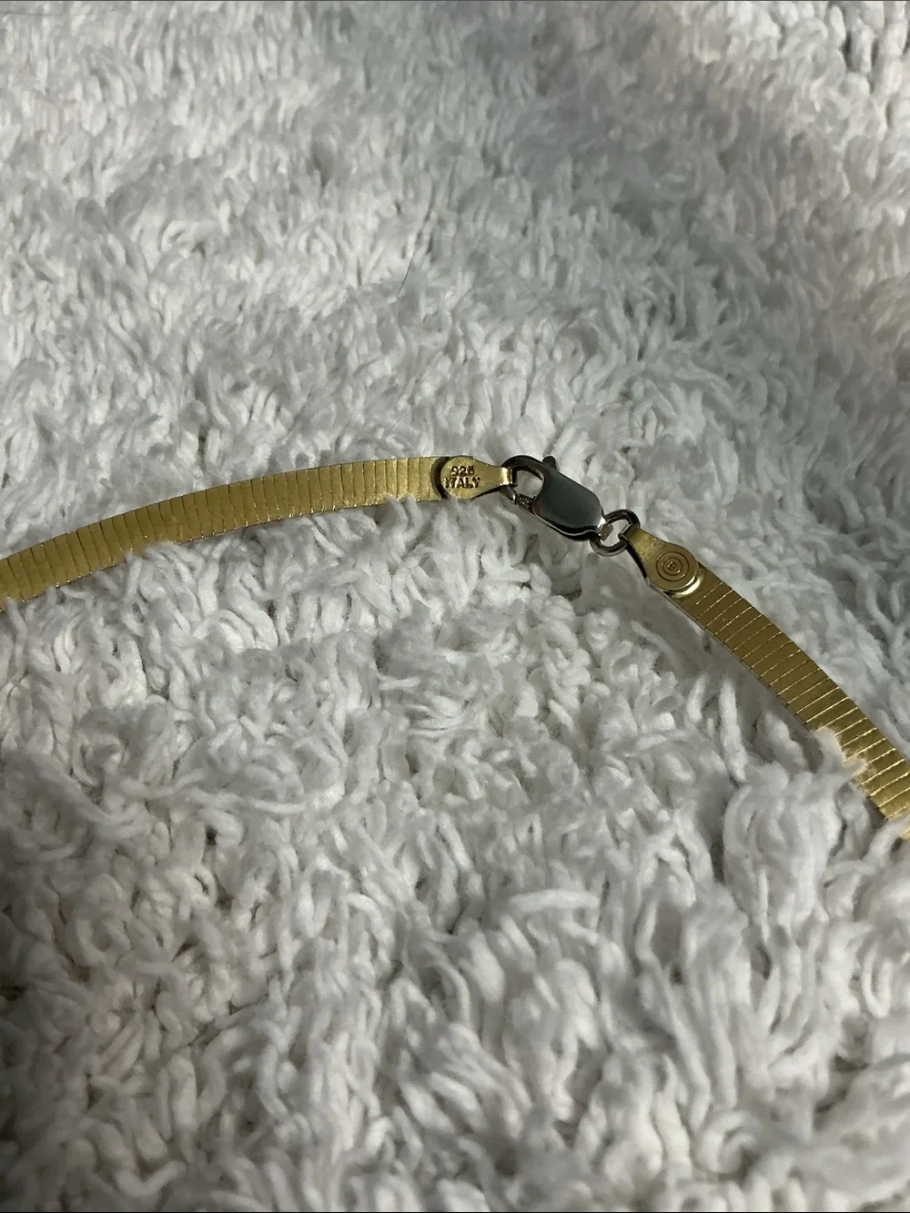 BEL ORO Italy Reversible 925 Omega Necklace